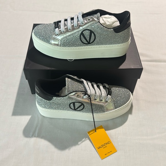 Valentino By Mario Valentino Shoes - Valentino By Mario Valentino Sela Silver Asst Sizes new